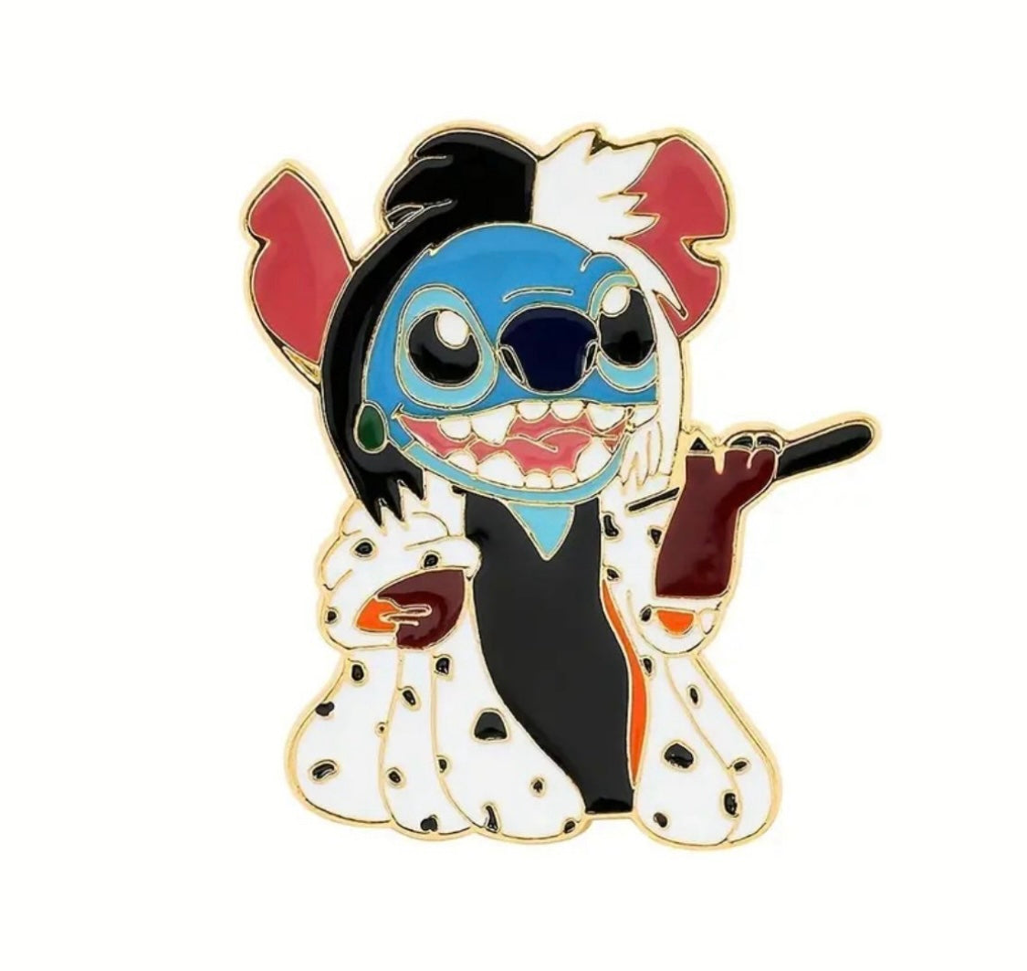 Stitch X Mashup enamel pins