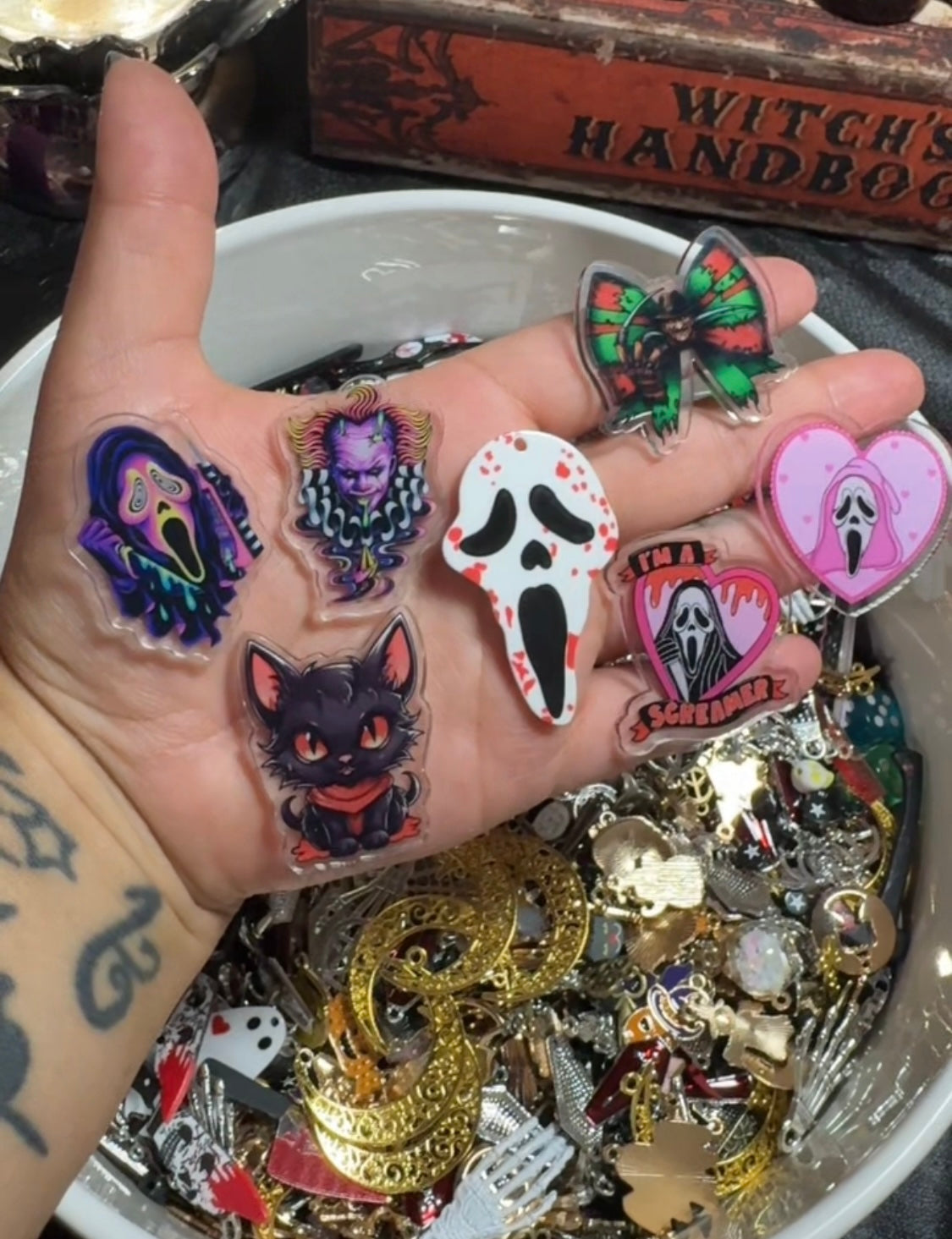 50pc Horror & Spooky charm set