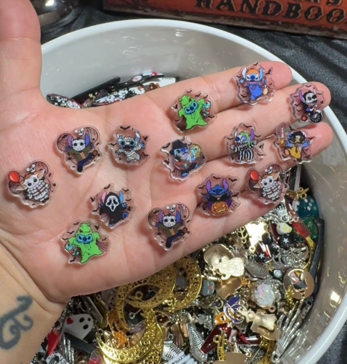 50pc Horror & Spooky charm set