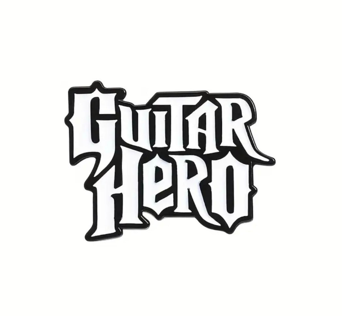 Guitar H. Enamel pin