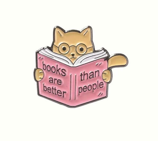 Book Lover enamel pins