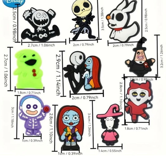 Nightmare b4 Xmas 10 pc shoe charms