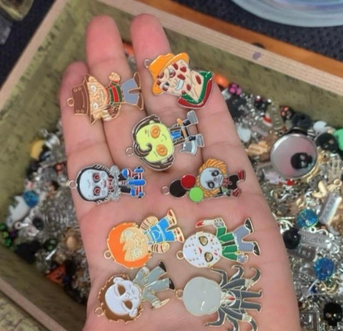 50pc Horror & Spooky charm set