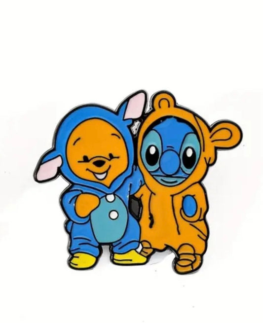 Stitch X Mashup enamel pins