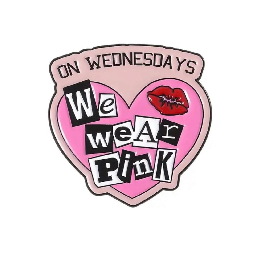 Mean Girls inspired movie quotes enamel pins