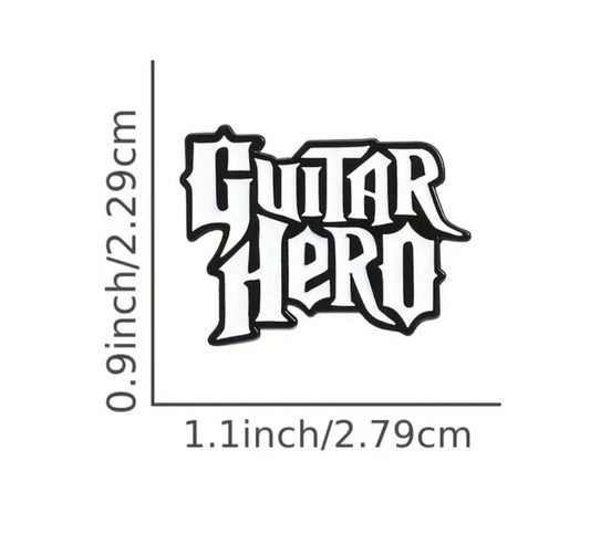 Guitar H. Enamel pin