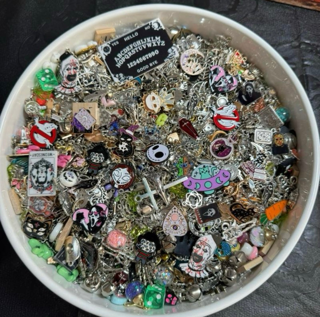 50pc Horror & Spooky charm set