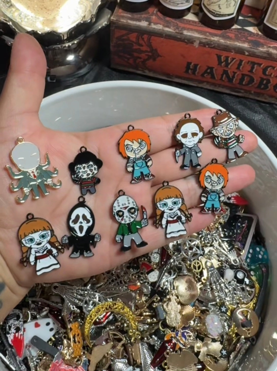 50pc Horror & Spooky charm set