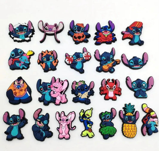 Cute 10pc stitch shoe charms