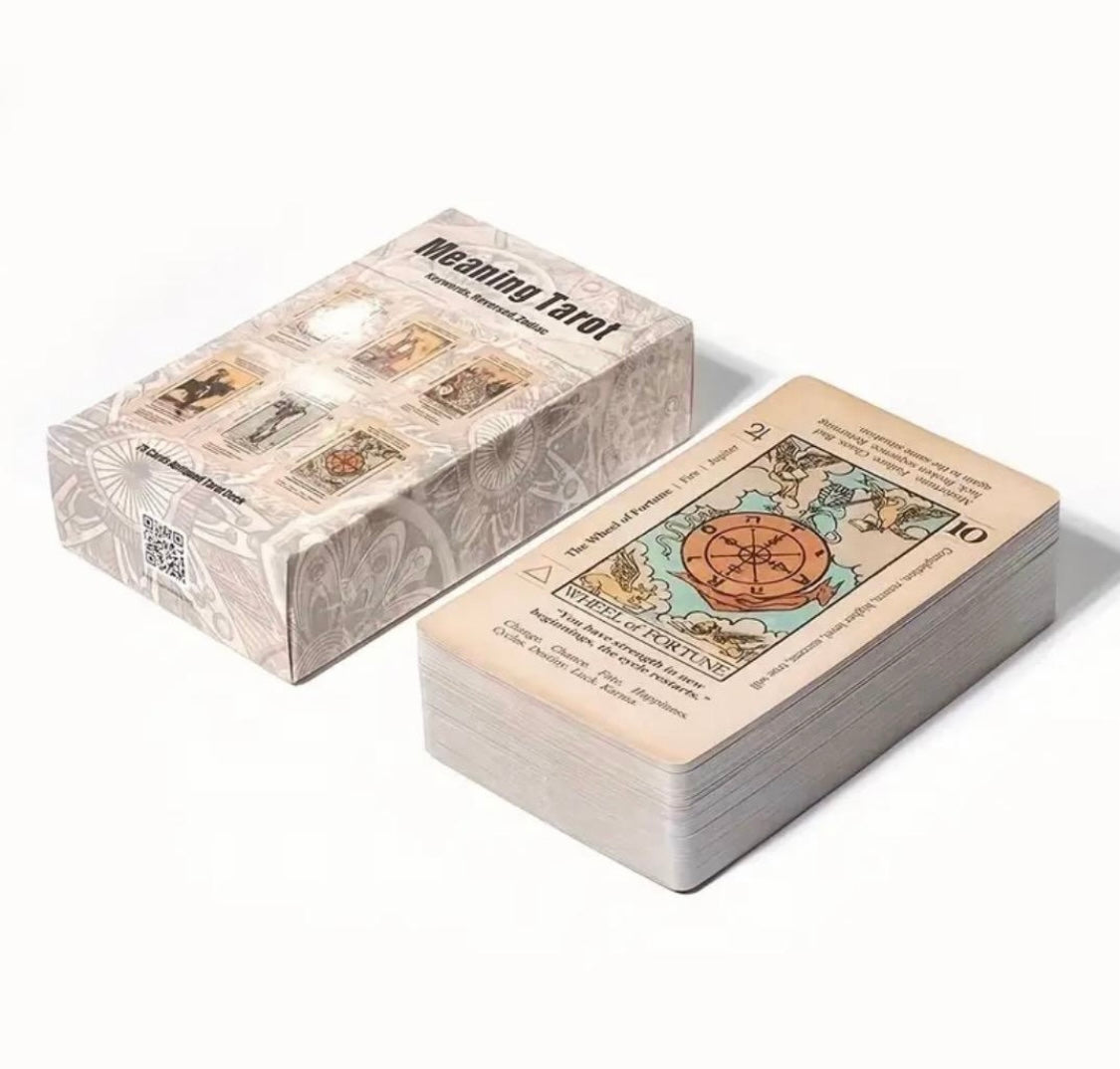 78 piece meaning tarot cards 78-card deck