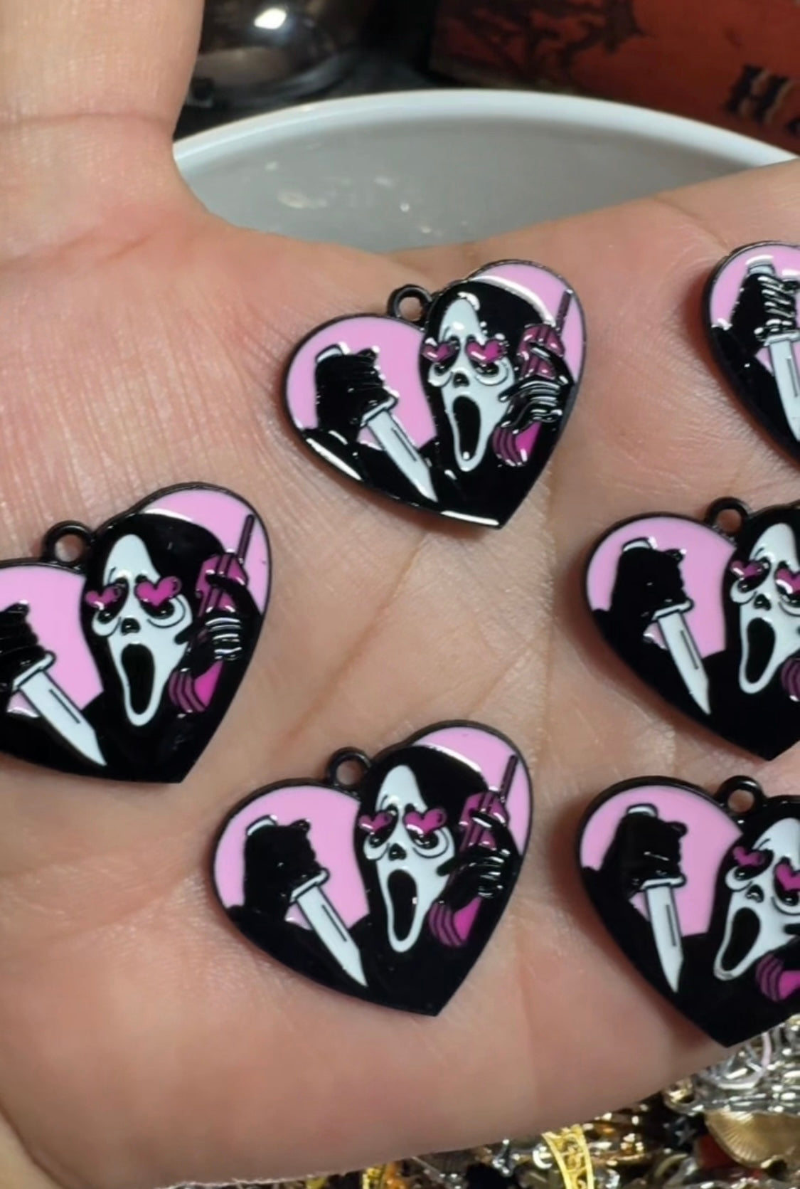50pc Horror & Spooky charm set