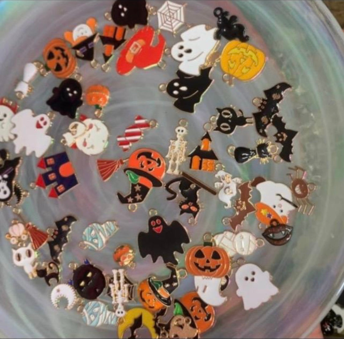 50pc Horror & Spooky charm set