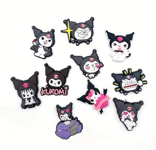 10pc kuromi shoe charms