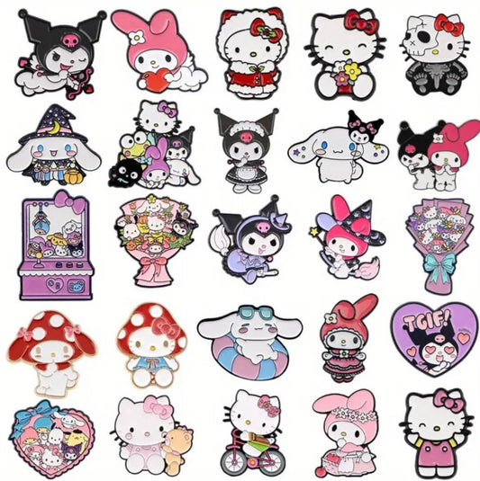 5 piece enamel pin scoop