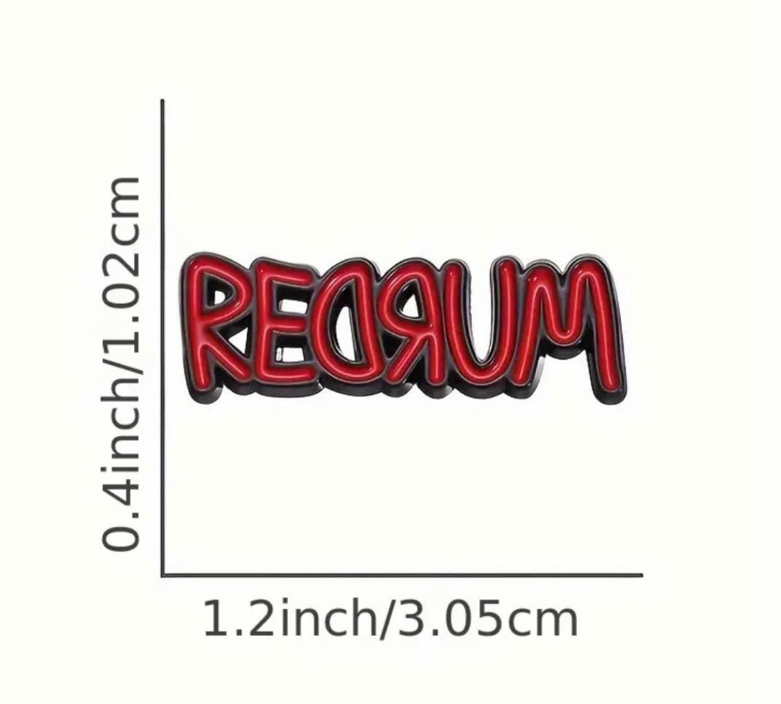 Ticket to Hell, REDRUM enamel pins