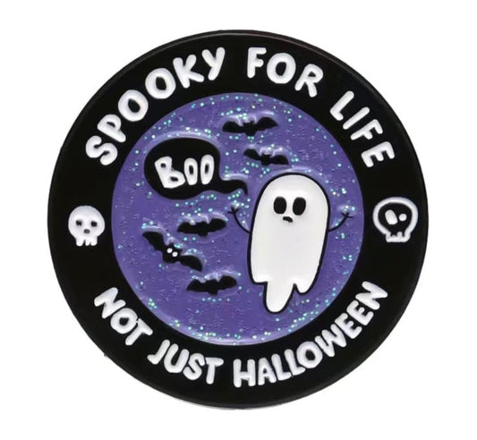Spooky Ghost enamel pins