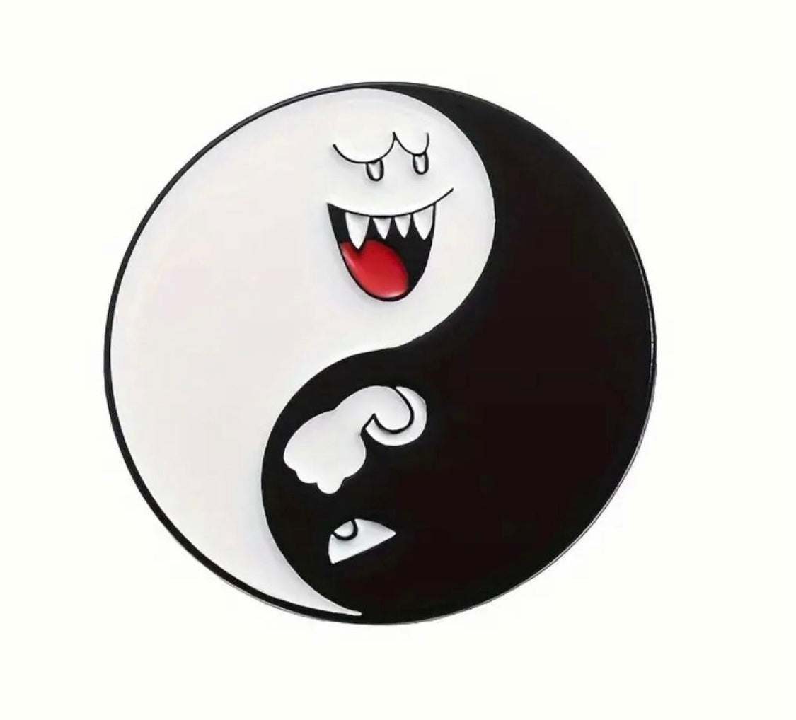Spooky Ghost enamel pins