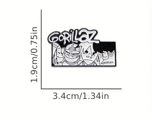 Gorillaz enamel pin