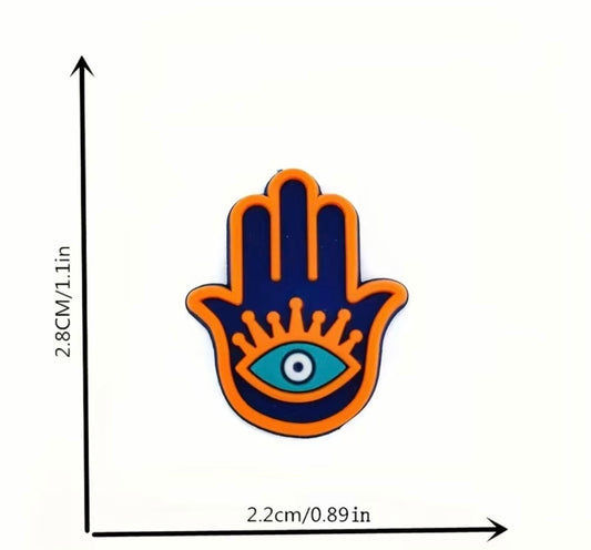 10ct Cute evil eye shoe charms