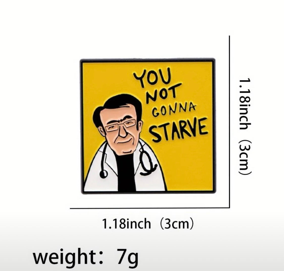 Dr. Now Funny Enamel Pins