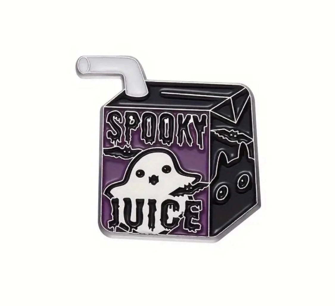 Spooky Ghost enamel pins