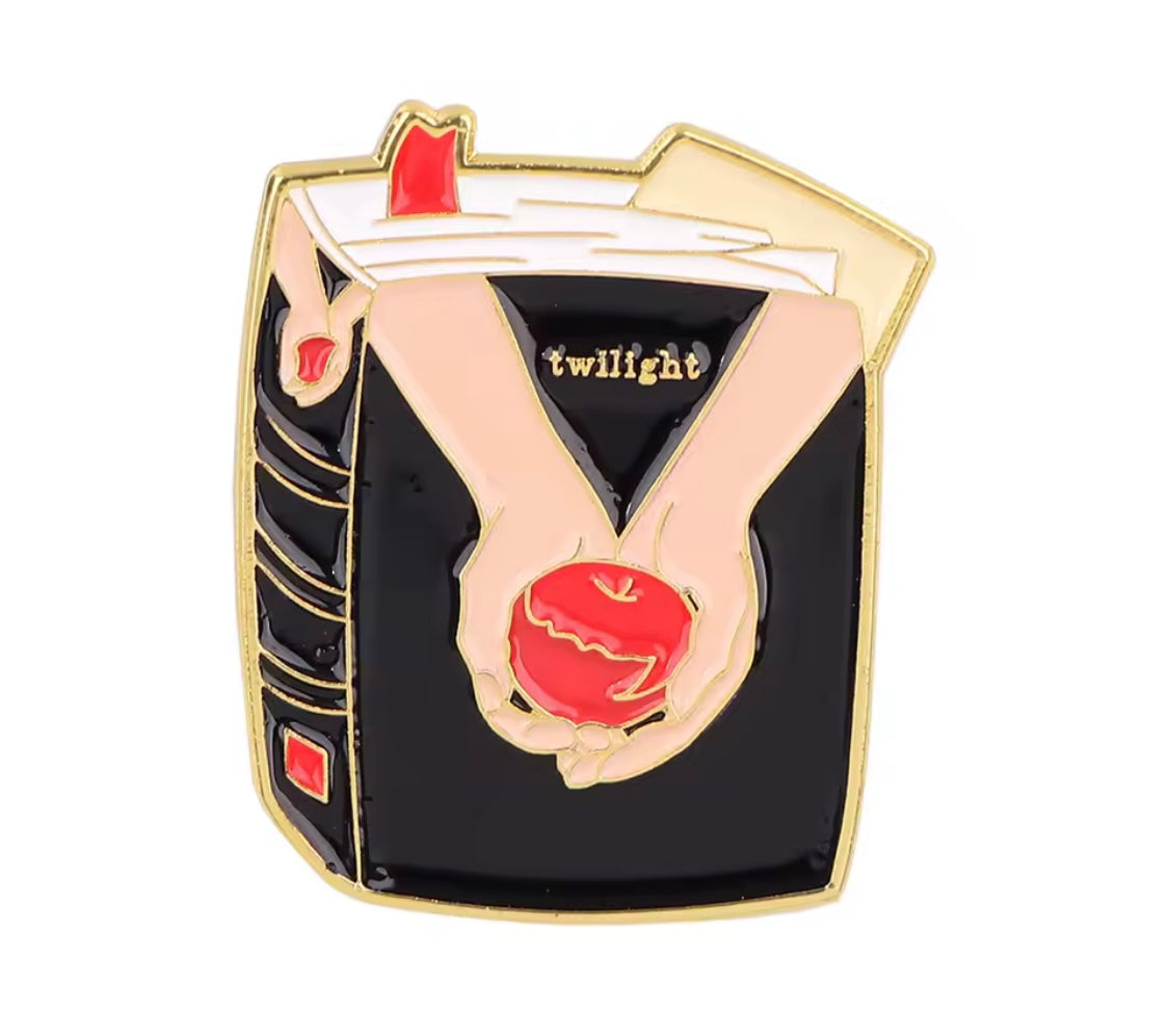 Twilight inspired enamel pins