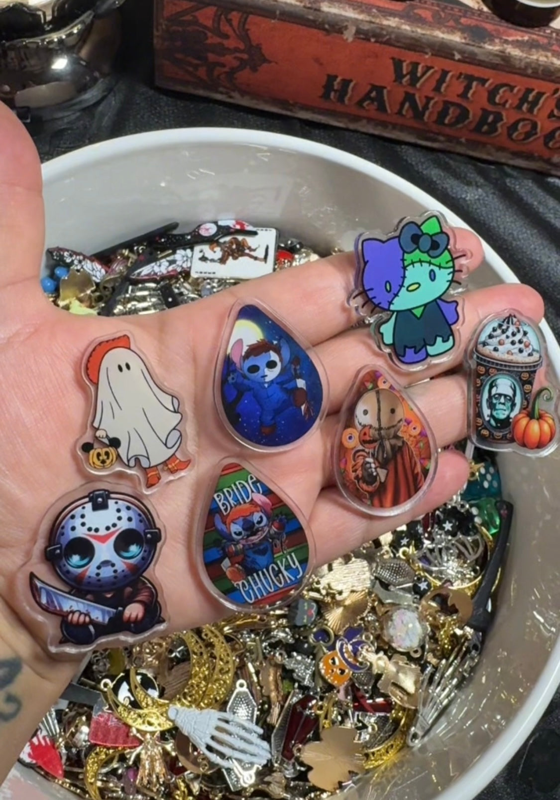 50pc Horror & Spooky charm set