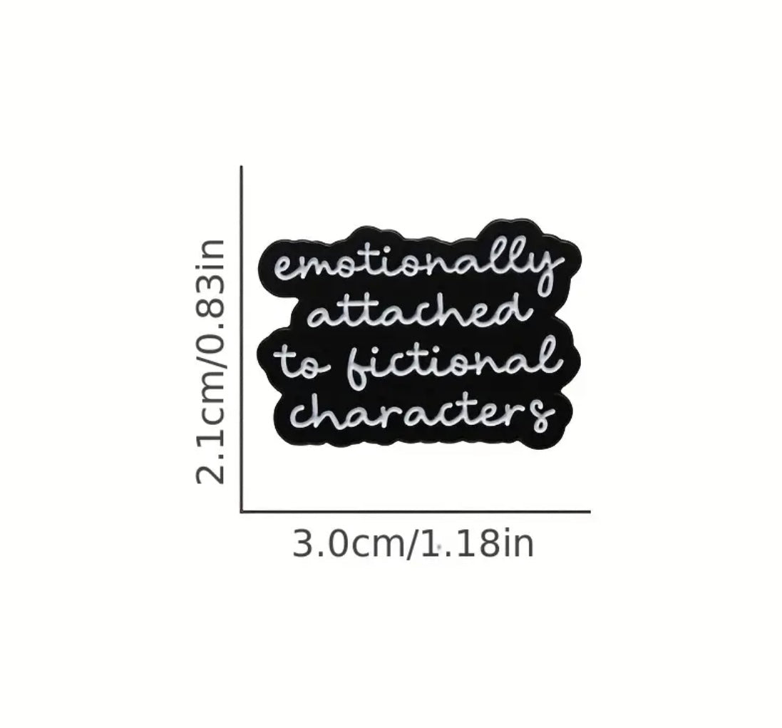 Book lovers enamel pin