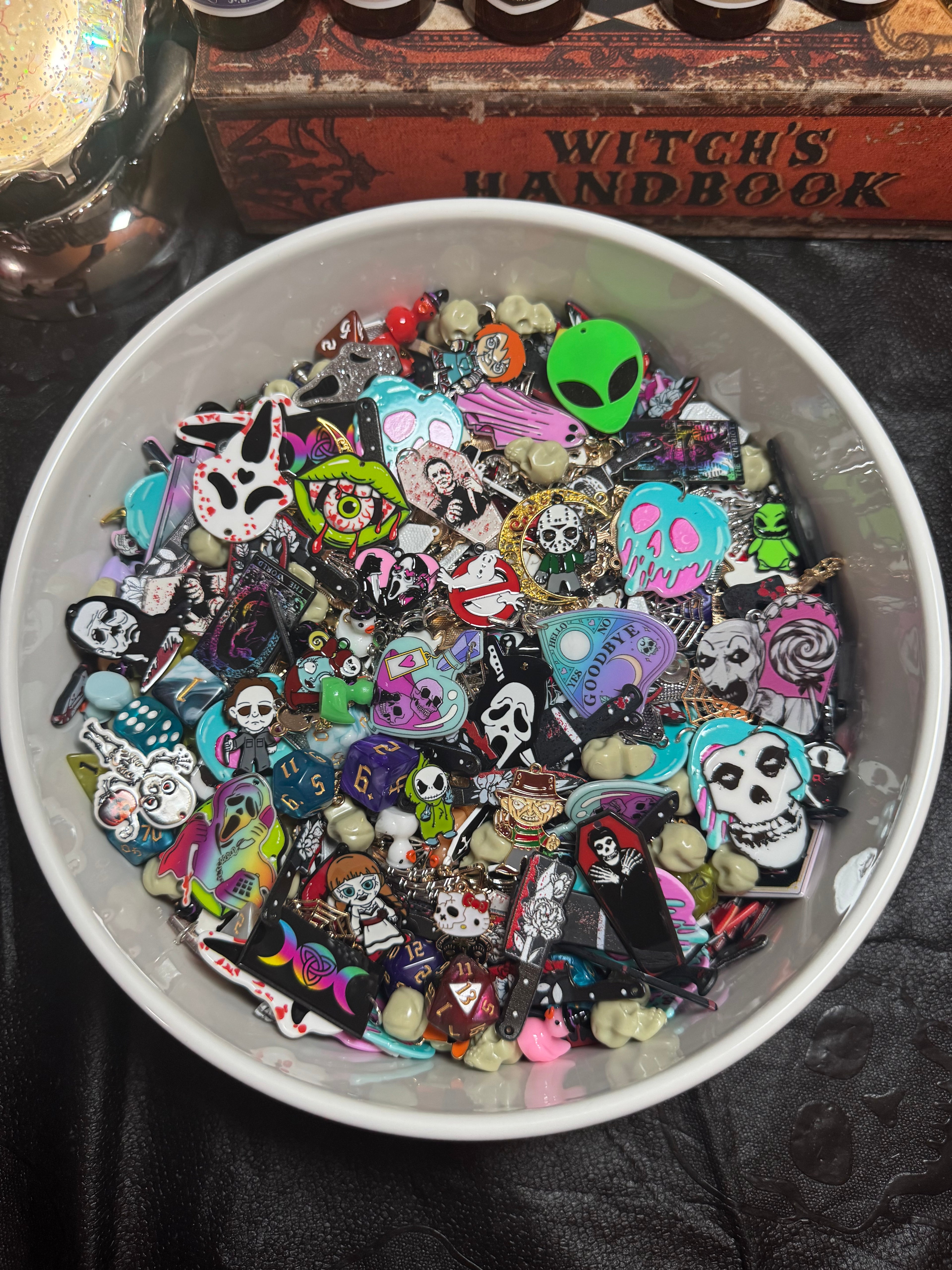 50pc Horror & Spooky charm set