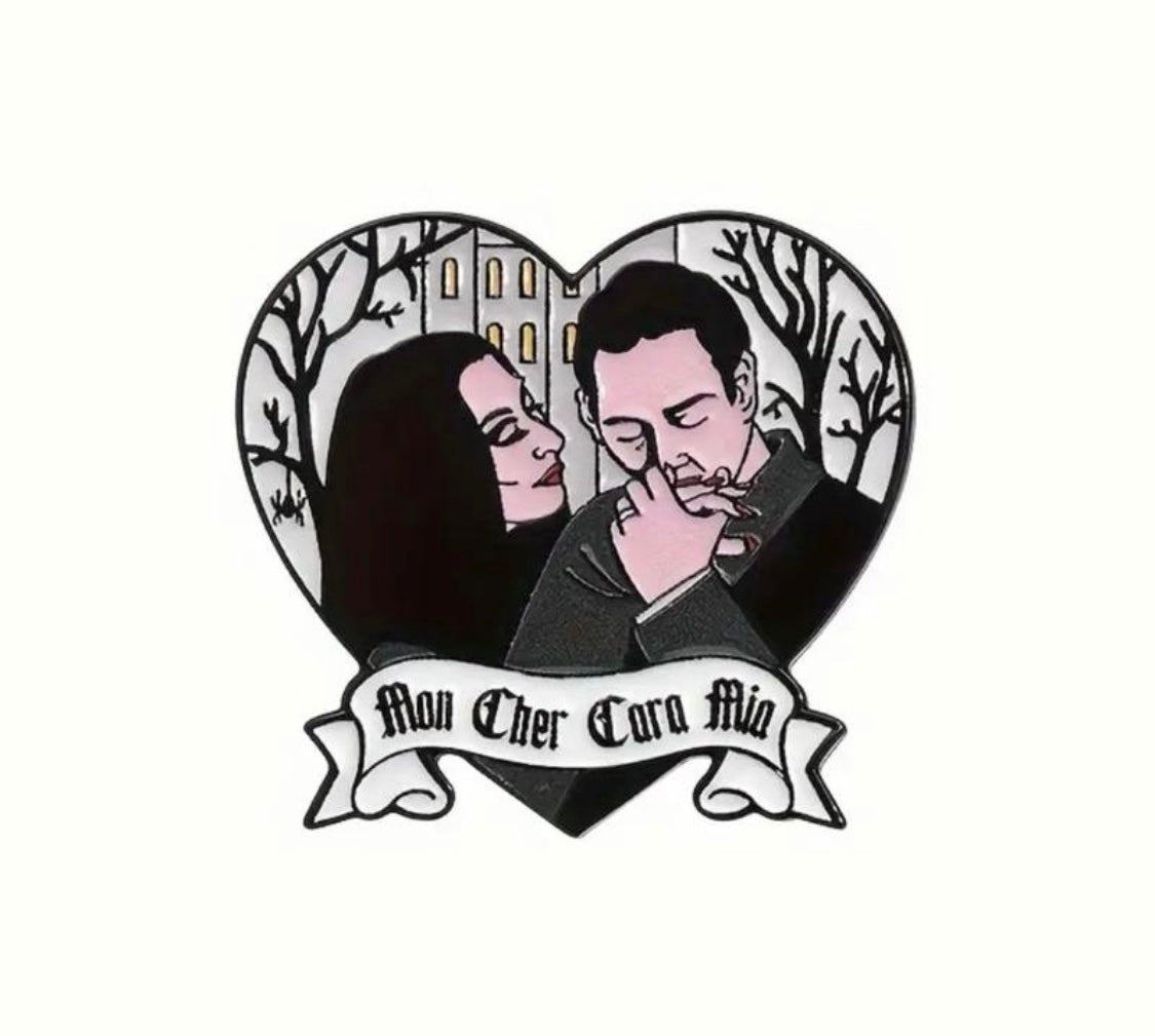 Spooky lovers enamel pins