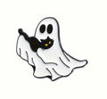 Cute Ghosts with black cats enamel pins
