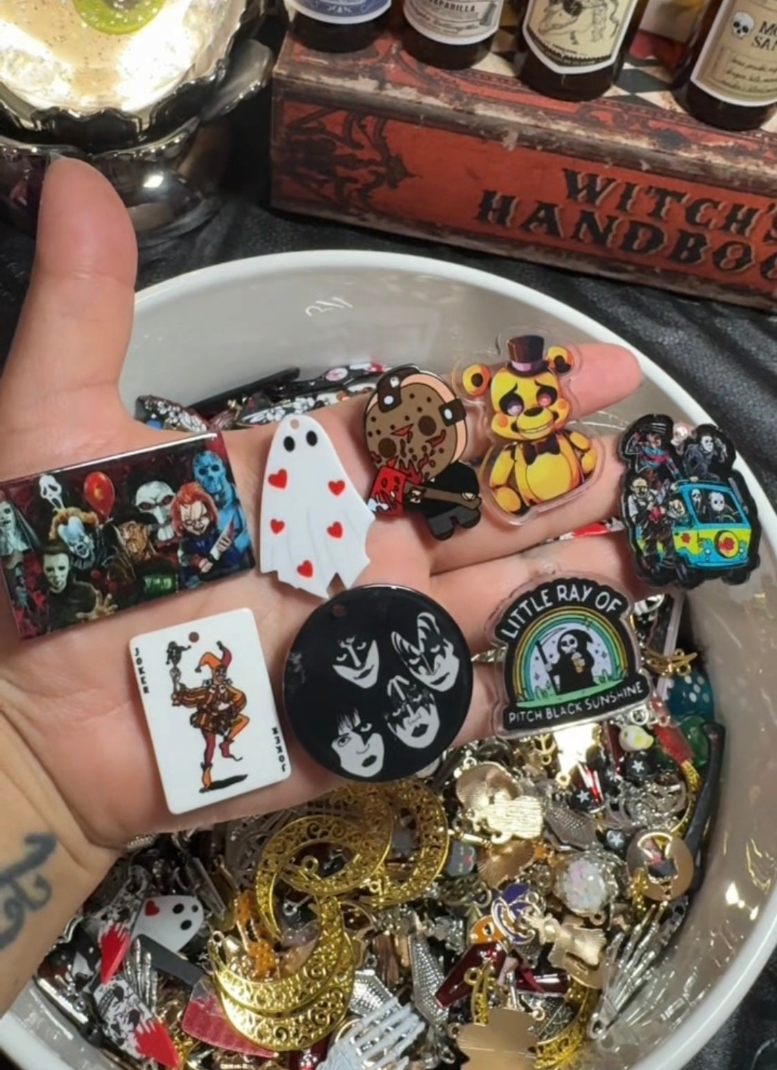 50pc Horror & Spooky charm set
