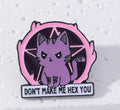 Don’t make me hex you enamel pin