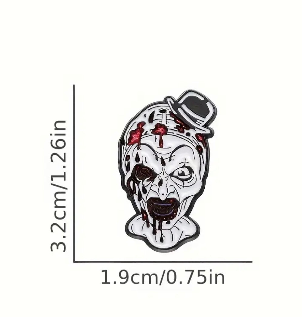 Art the Clown enamel pin