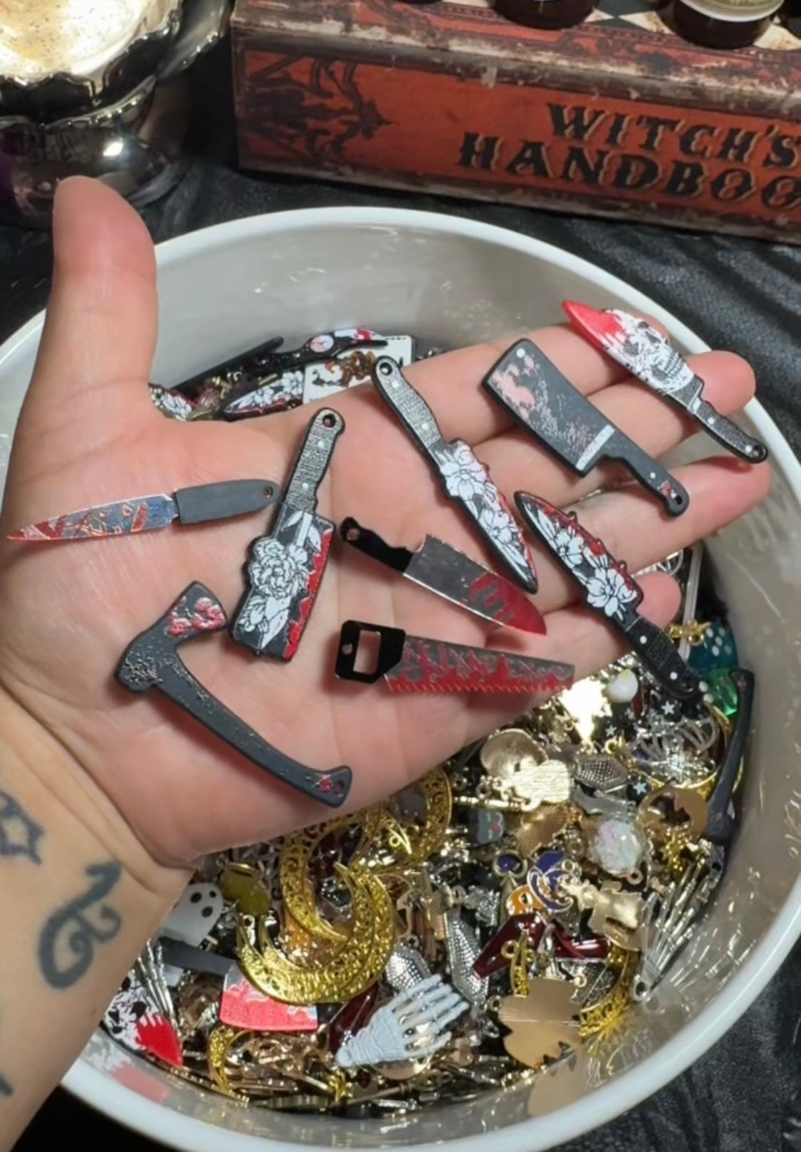 50pc Horror & Spooky charm set