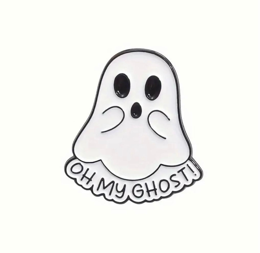 Funny ghosts enamel pins