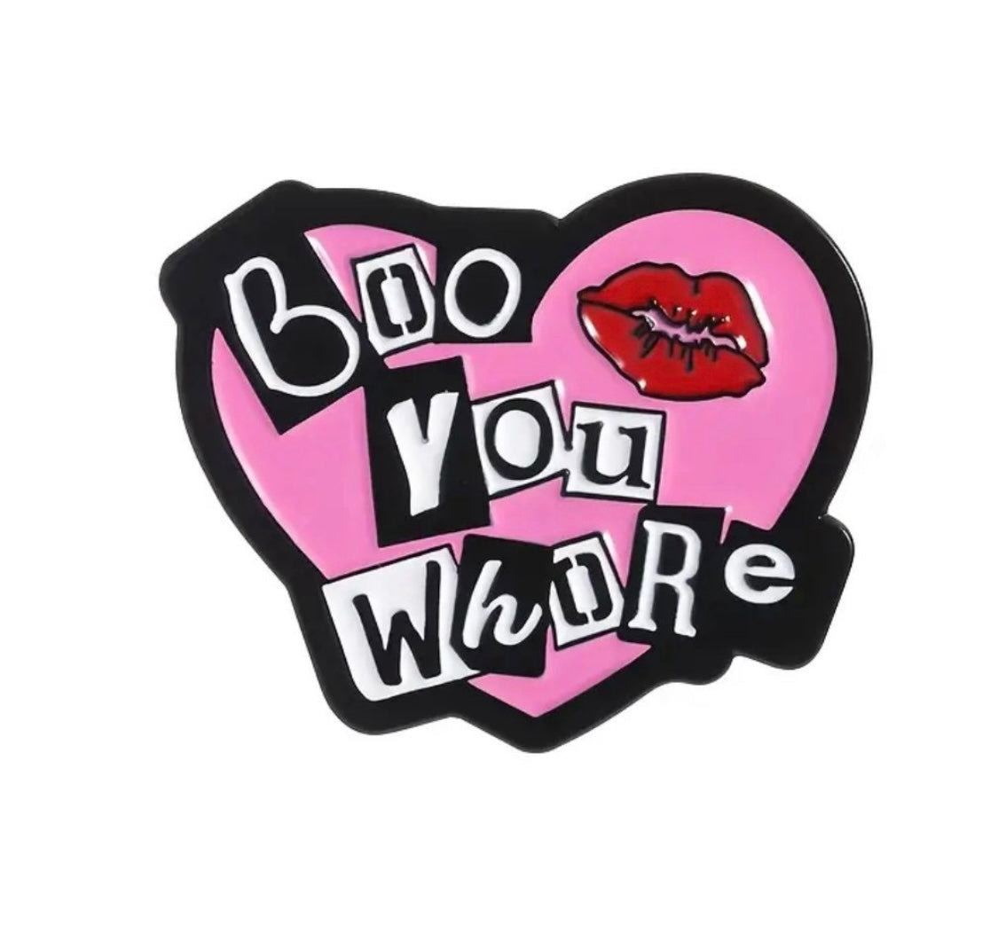 Mean Girls inspired movie quotes enamel pins