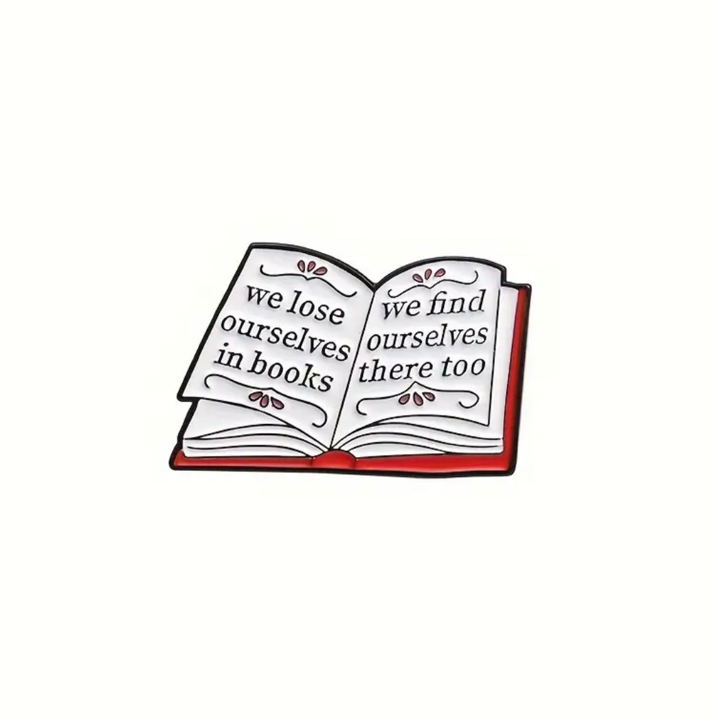 Book Lover enamel pins