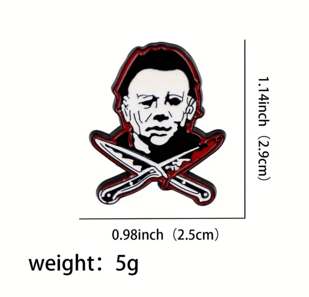 Jason Halloween enamel pin