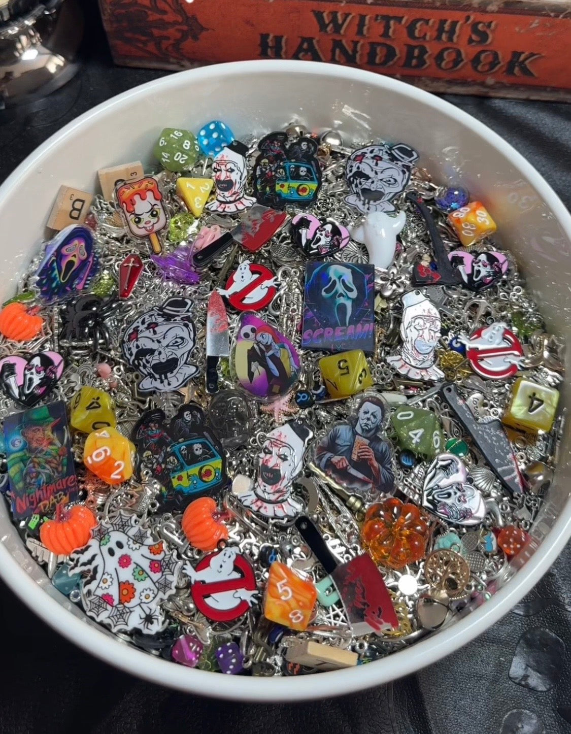 50pc Horror & Spooky charm set