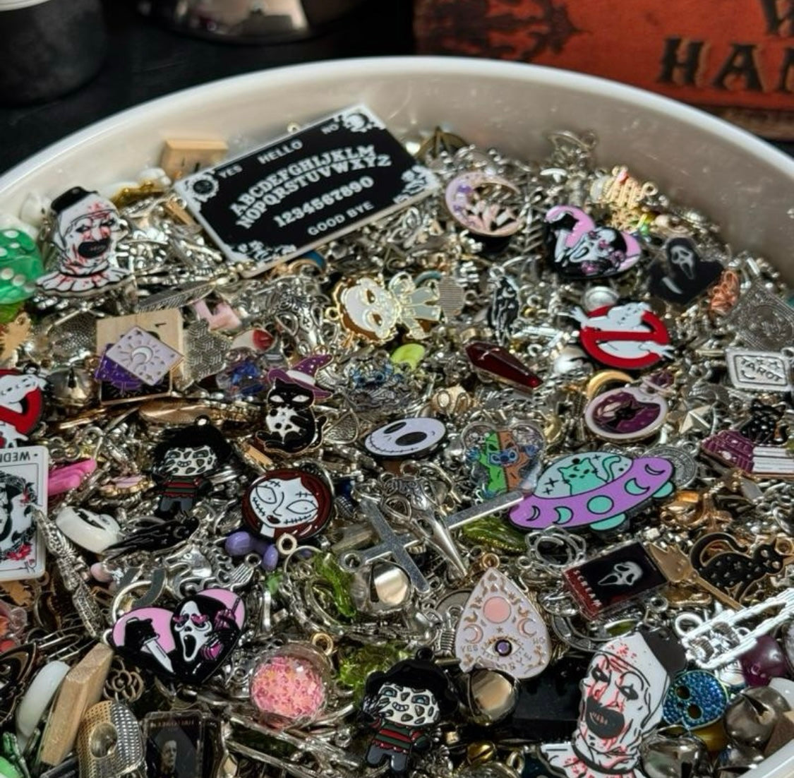 50pc Horror & Spooky charm set