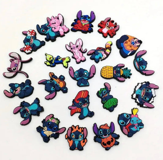 Cute 10pc stitch shoe charms