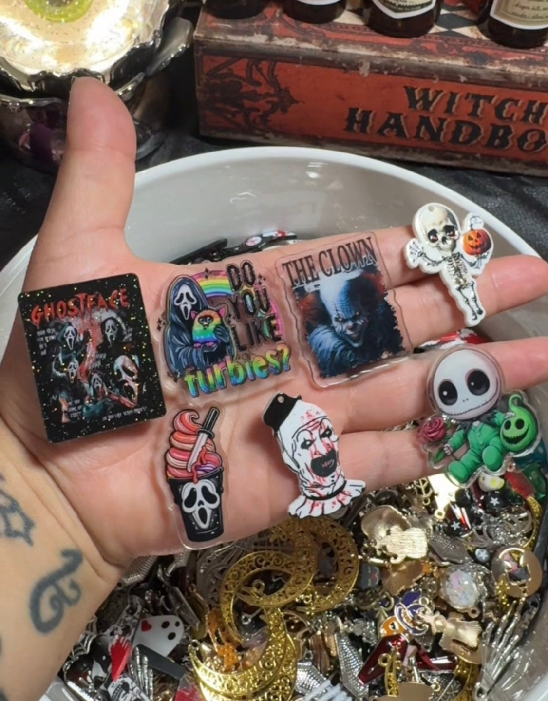 50pc Horror & Spooky charm set