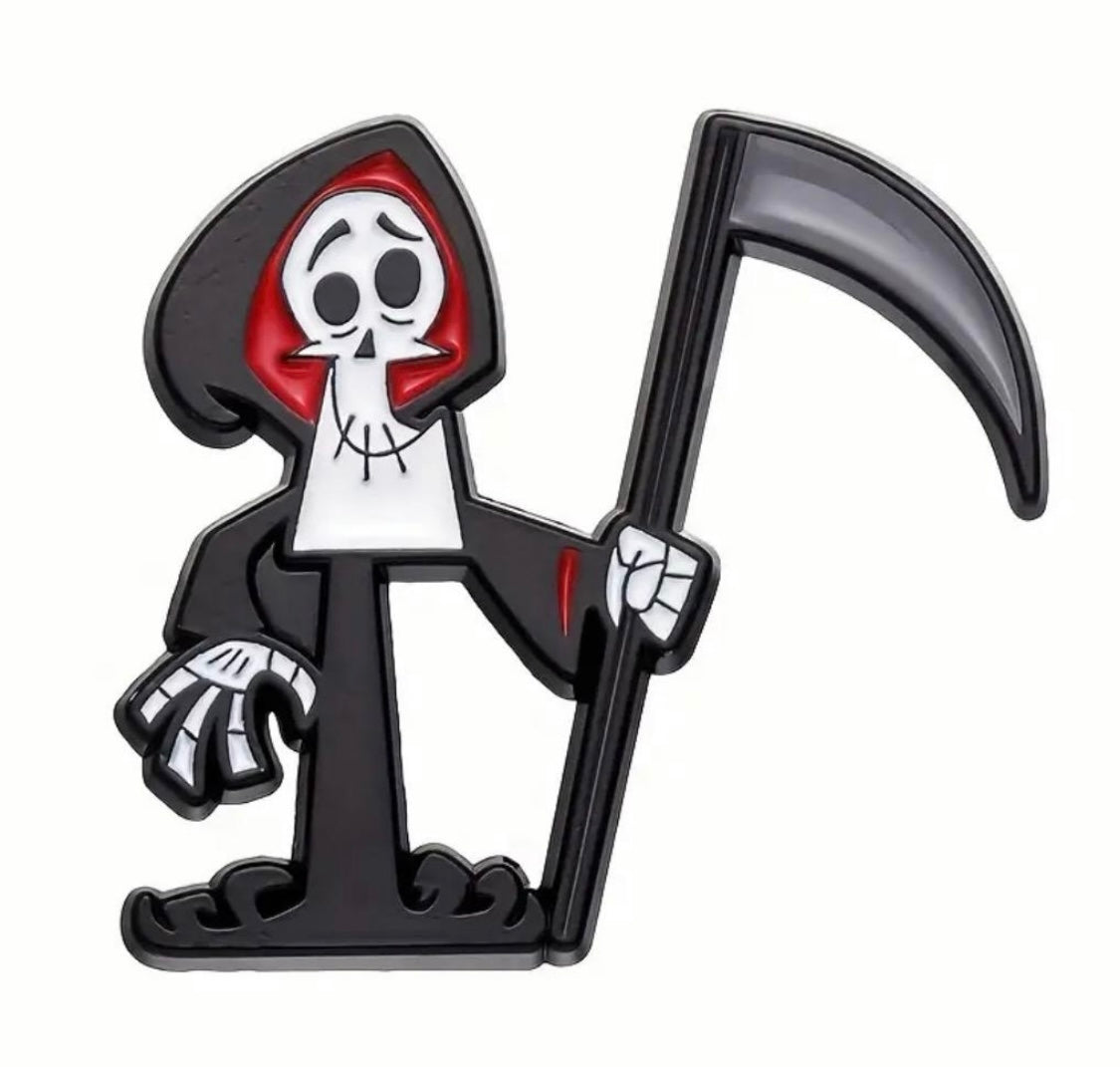 The Grim enamel pin