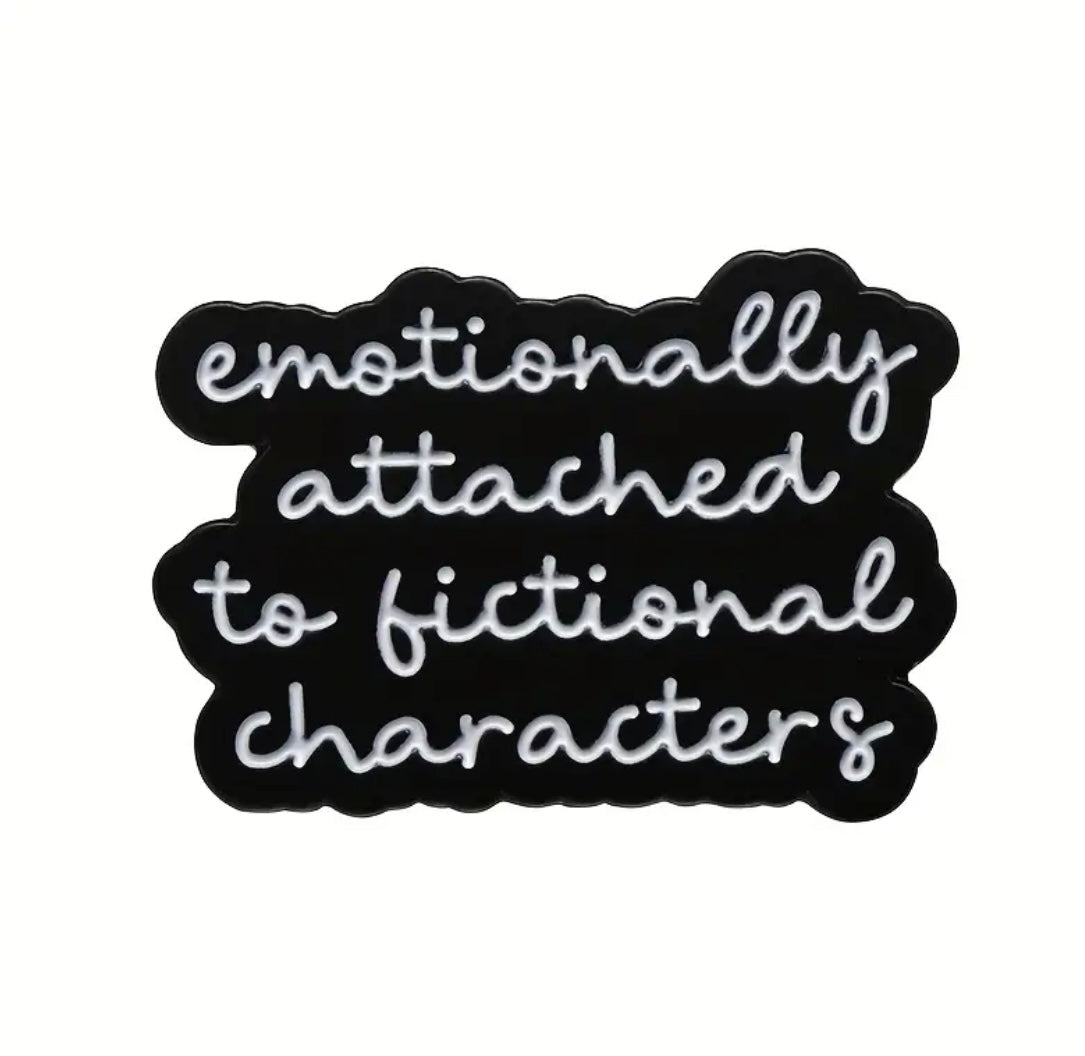 Book lovers enamel pin