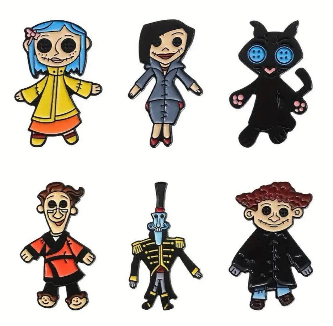 Coraline Enamel Pins - Perfect Accessory for Fans of the Movie