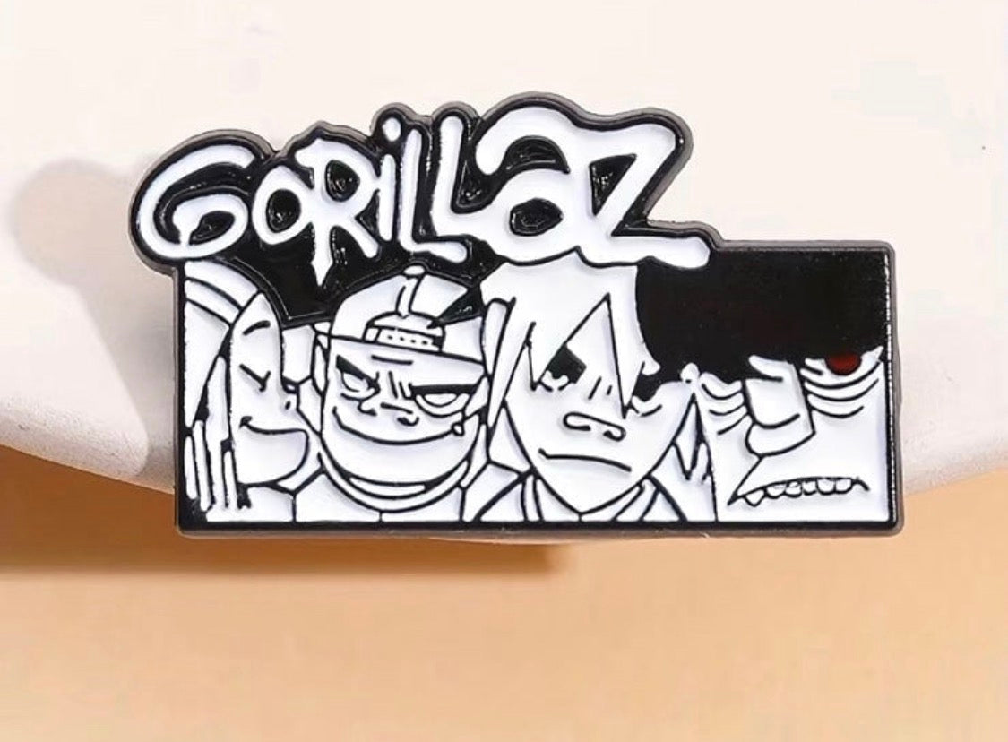 Gorillaz enamel pin