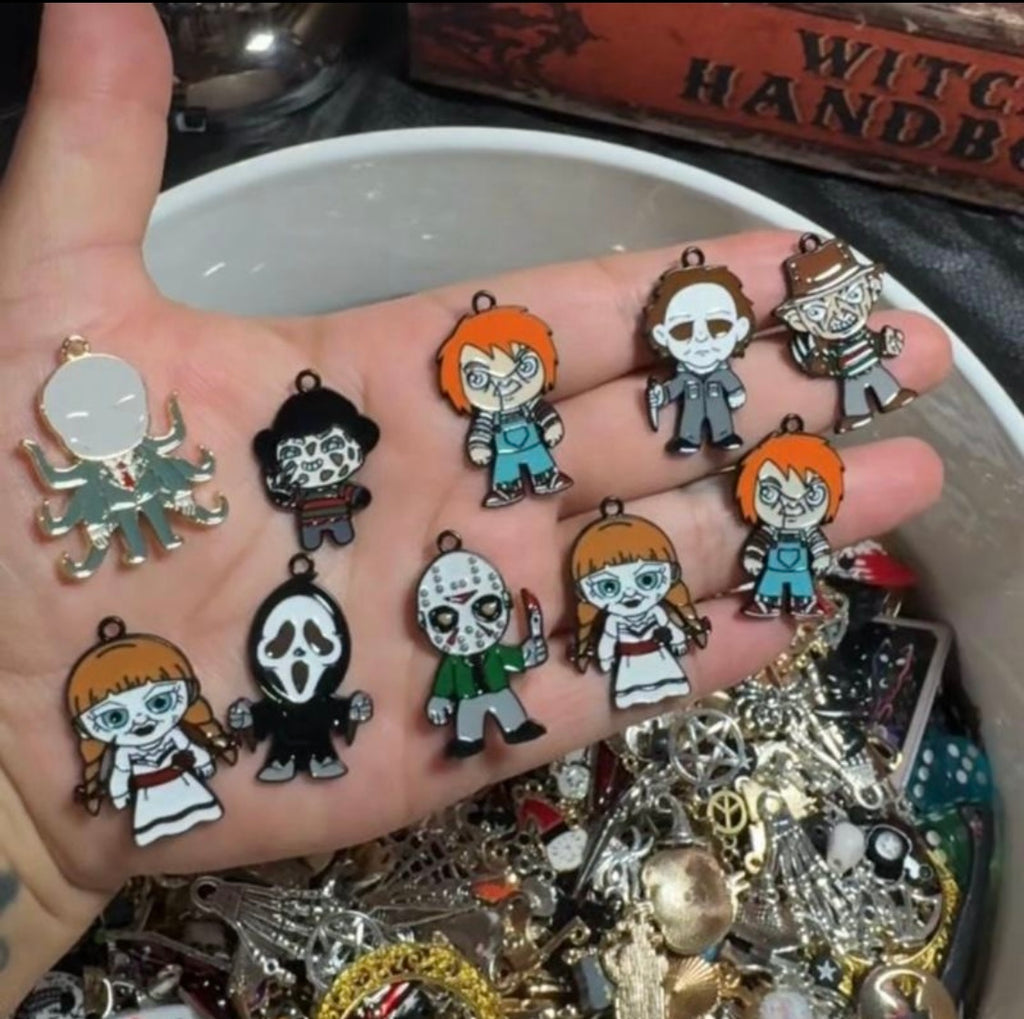 50pc Horror & Spooky charm set