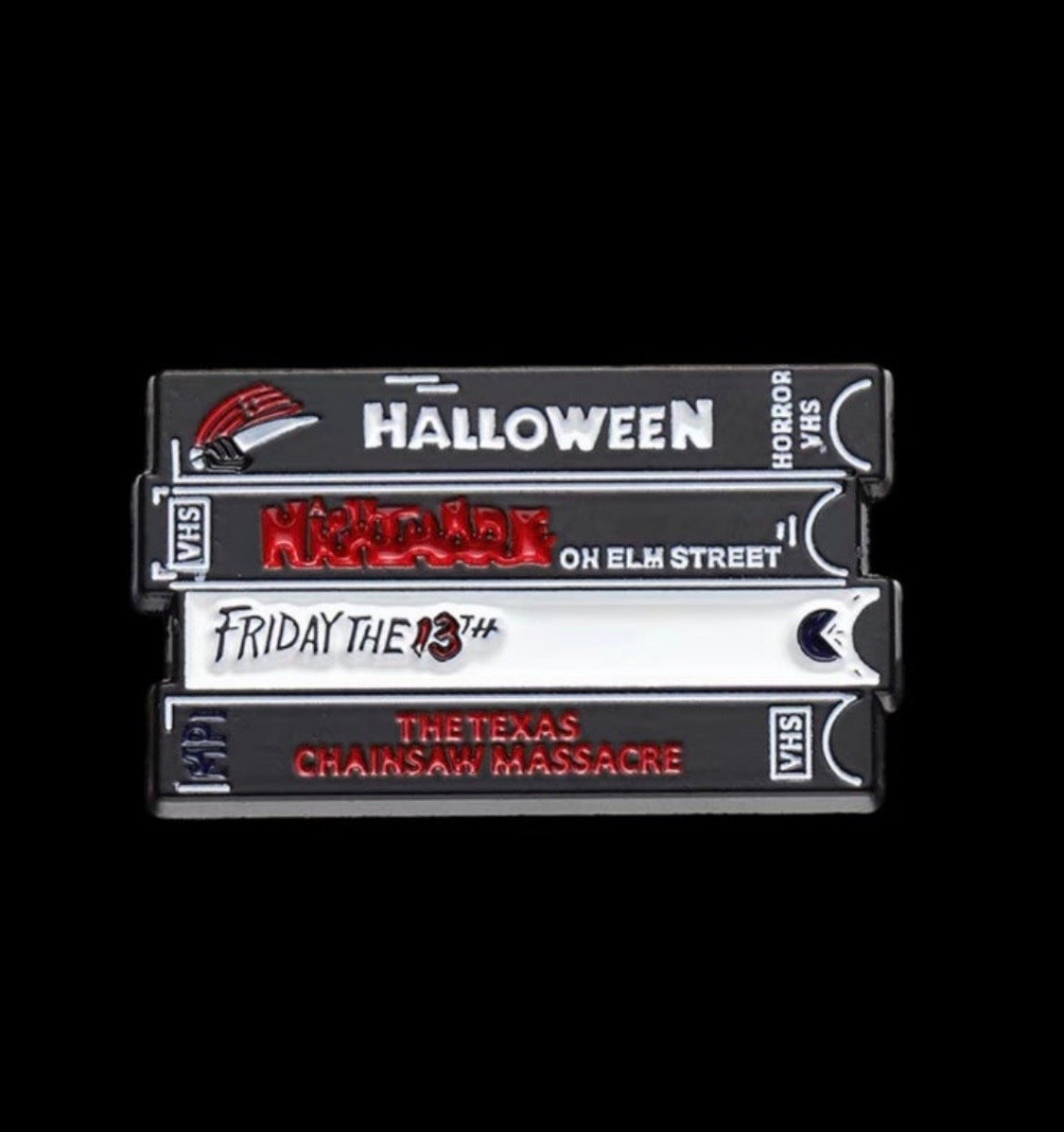 Horror films series VHS Enamel Pin