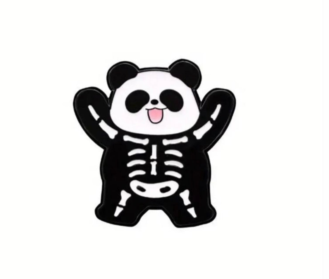 Cute witchy pandas enamel pins